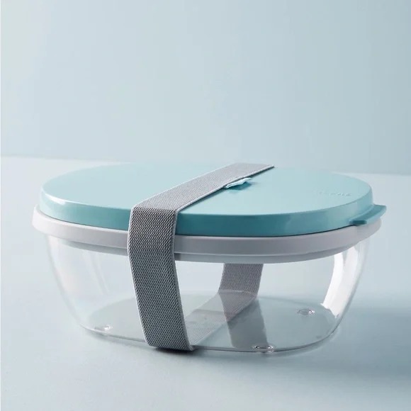 NWT Anthropologie MePal Salad Box, Nordic green, bento, meal prep container - Picture 3 of 13